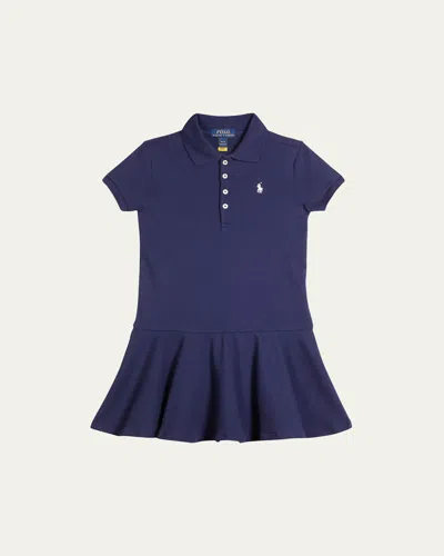 Polo Ralph Lauren Toddler Girls Polo Dress In Refined Navy