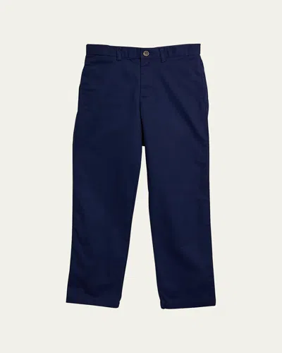 Polo Ralph Lauren Bedford Mid-rise Cotton Pants In Refined Navy
