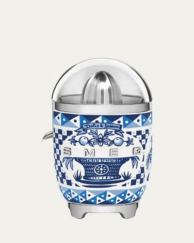 Smeg Dolce & Gabbana 50's Retro Style Aesthetic Blu Mediterraneo Citrus Juicer