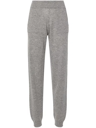 Shop Allude Knitted Trousers In Grey