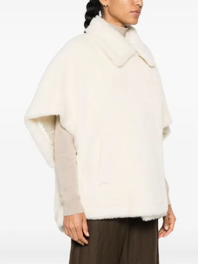 Max Mara Capes In White