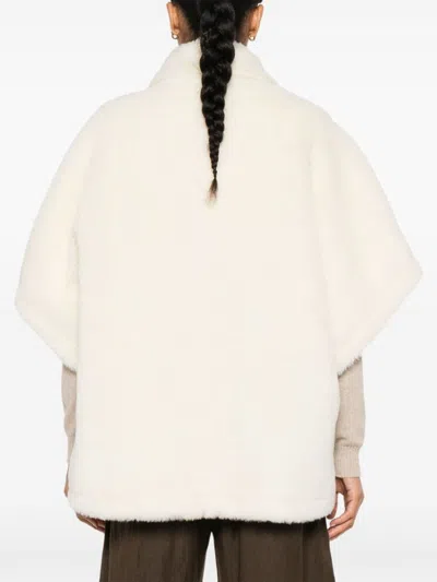 Max Mara Capes In White