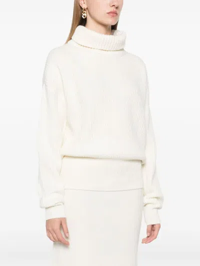 Shop Moncler Dolcevita Sweater In Neutrals