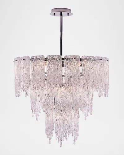 Kalco Lighting Gisel 24" 10-light Chandelier In Polished Chrome