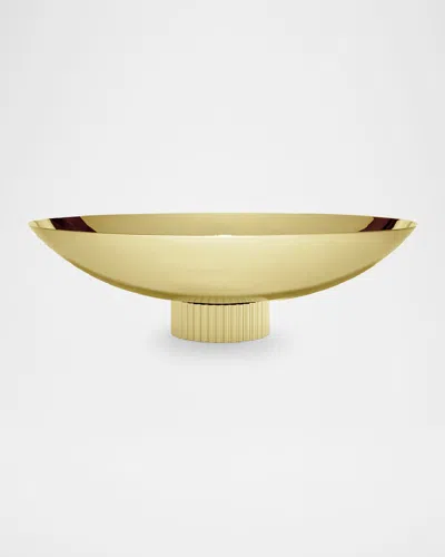 Anna New York Striations Fruit Bowl In Gold