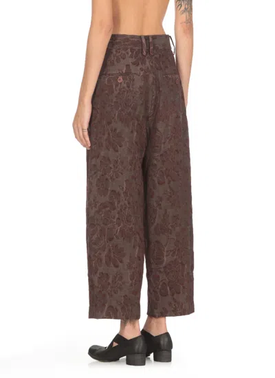 Shop Uma Wang Pudding Pants In Brown