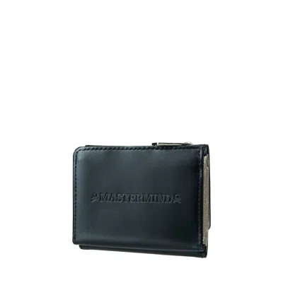 Mastermind Japan Black Leather Wallet In Black
