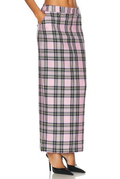 Area Midi Skirt In Pink Multi