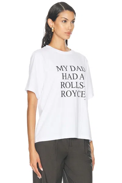 Victoria Beckham Logo Organic Cotton Jersey T-shirt In White