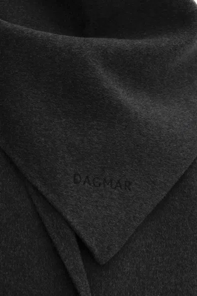 House Of Dagmar Doublé Scarf In Graphite Grey