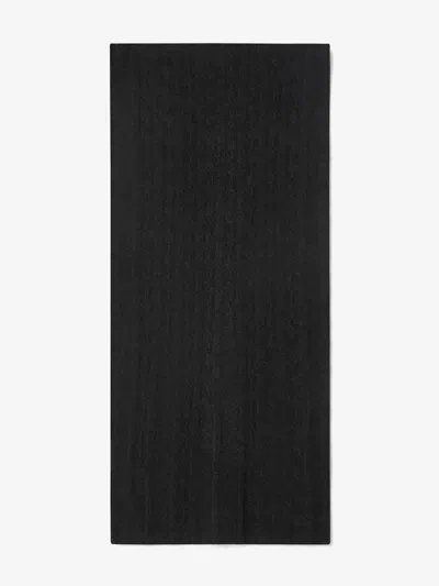 House Of Dagmar Ribbed Scarf In Graphite Grey
