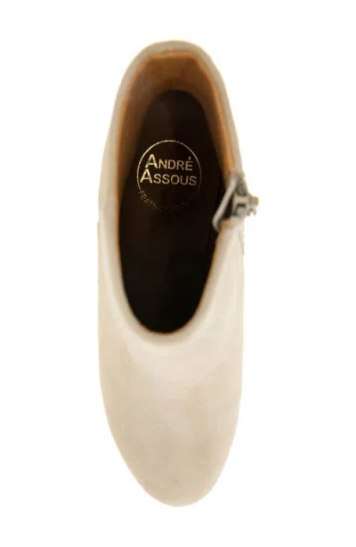 Andre Assous Kora Wedge Bootie In Sesame