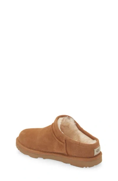 Ugg ® Kids' Classic Faux Shearling Slipper In Chestnut