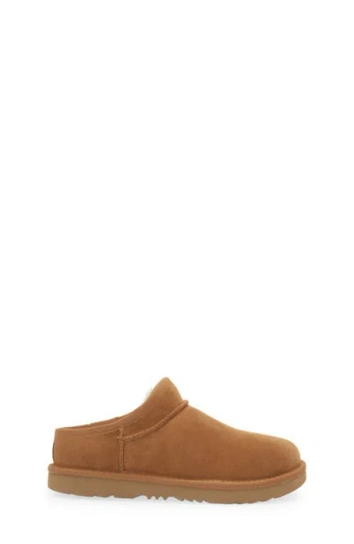 Ugg ® Kids' Classic Faux Shearling Slipper In Chestnut