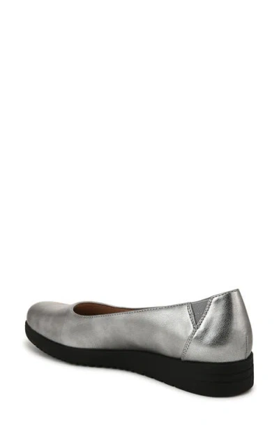 Soul Naturalizer Idea-ballet Flats In Pewter Faux Leather