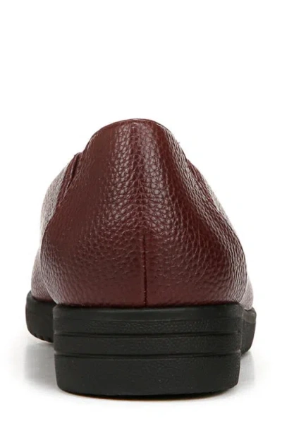 Soul Naturalizer Idea Ballet Wedge Slip-on Flat In Wine Faux Leather