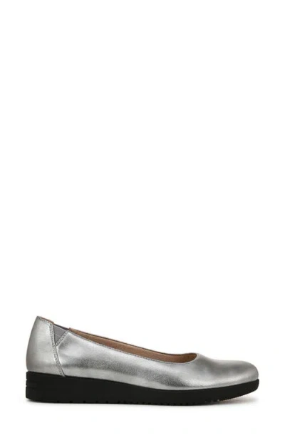 Soul Naturalizer Idea-ballet Flats In Pewter Faux Leather