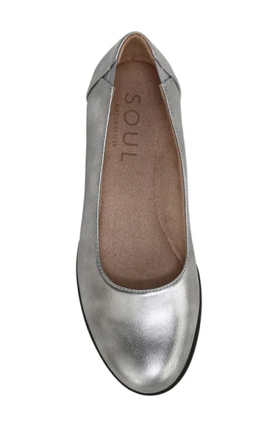 Soul Naturalizer Idea-ballet Flats In Pewter Faux Leather