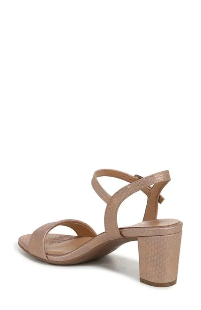 Naturalizer Bristol Ankle Strap Sandals In Blush Pink Faux Leather