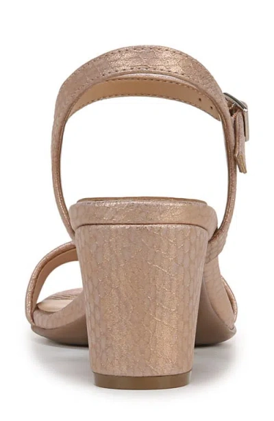 Naturalizer Bristol Ankle Strap Sandals In Blush Pink Faux Leather