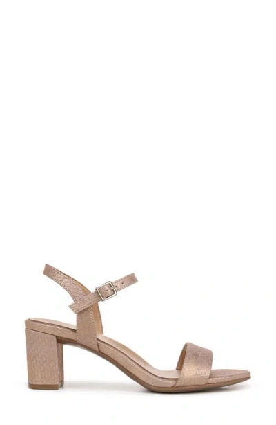 Naturalizer Bristol Ankle Strap Sandals In Blush Pink Faux Leather