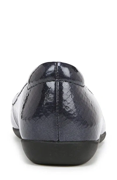 Naturalizer Vivienne Ballet Flats In Midnight Blue Faux Leather