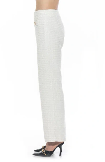 Alexia Admor Jayden Tweed Pants In Ivory