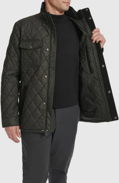 Cole Haan Signature Diamond Quilted Jacket In Charcoal