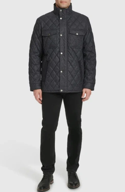 Cole Haan Signature Diamond Quilted Jacket In Navy