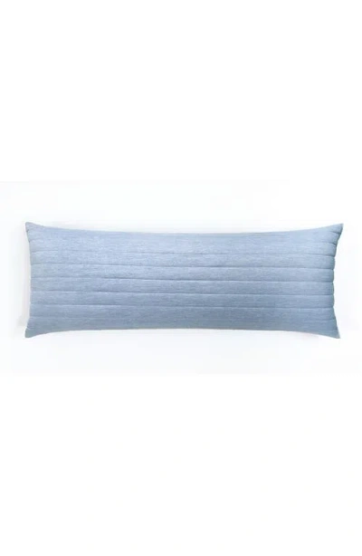 Allied Home Below Zero Channel Quilted Body Pillow In Blue