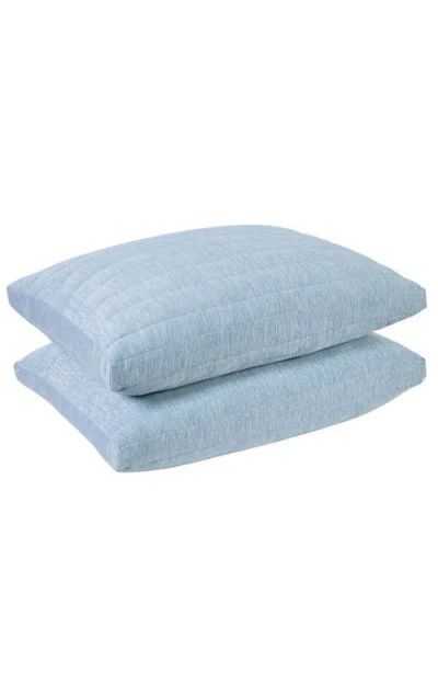 Allied Home Below Zero Quilted Cooling Pillow In Blue