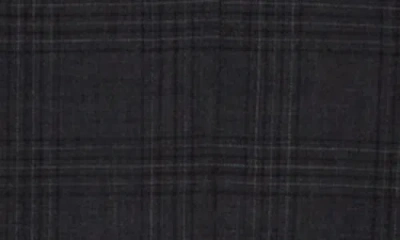 English Laundry Plaid Trim Fit Notch Lapel Wool Blend Two-piece Suit In Grey