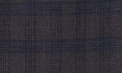English Laundry Plaid Trim Fit Notch Lapel Two-piece Suit In Brown