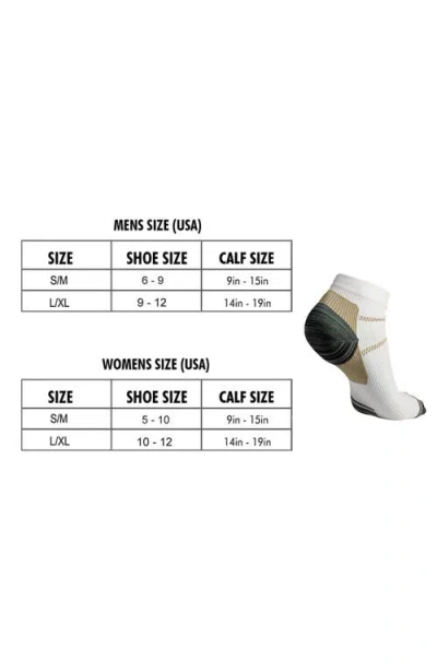 Extreme Fit Gender Inclusive Assorted 6-pack High Energy Compression Ankle Socks In White Assorted