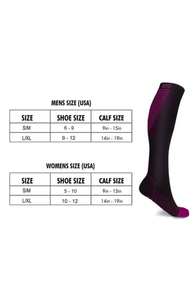 Extreme Fit Assorted 6-pack Everyday Wear Support Compression Knee Socks In Black Assorted