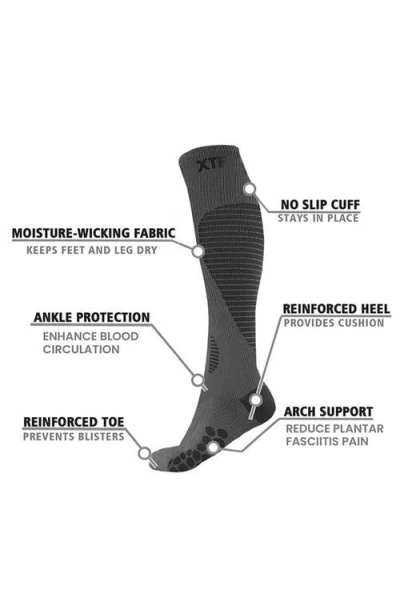 Extreme Fit Assorted 6-pack Targeted Compression Socks In Black Assorted