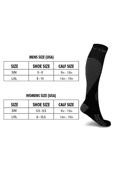 Extreme Fit Assorted 6-pack Targeted Compression Socks In Black Assorted