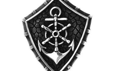 Yield Of Men Sterling Silver Anchor Pendant Necklace In Silver