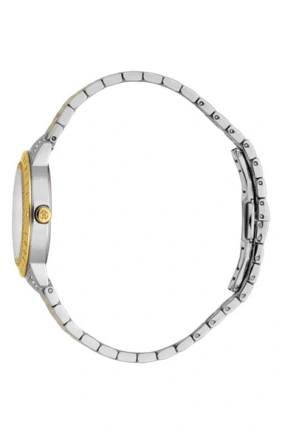 Roberto Cavalli By Franck Muller Mother-of-pearl Dial Watch, 32mm In Two Tone Silver & Gold