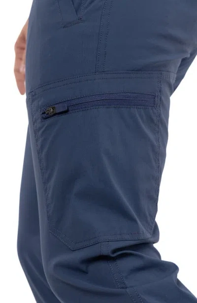 Spring + Mercer Slim Leg Cargo Pants In Navy