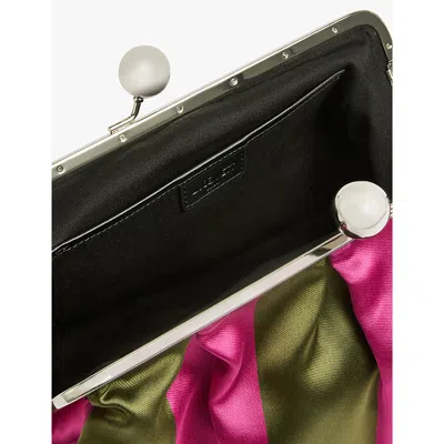 Lk Bennett Womens Mul-multi Lana Satin Clutch Bag In Mul-multi