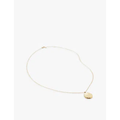 Monica Vinader Womens Yellow Gold Siren 14ct Yellow-gold Locket Necklace In Yellow Gold