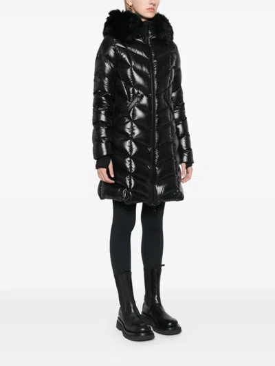 Moncler Fulmarus Hooded Down Puffer Jacket With Removable Faux Fur Trim In Black
