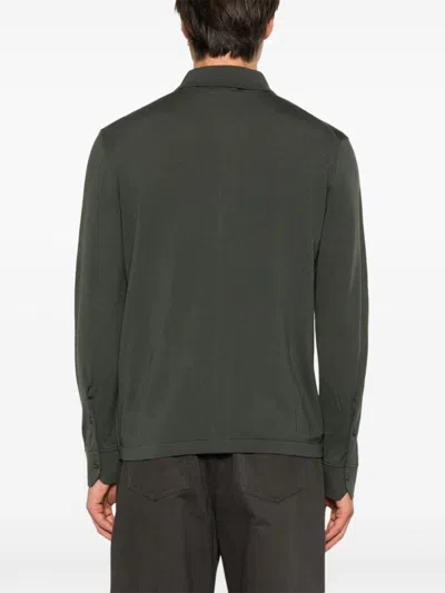 Brioni Fine-knit Cardigan In Green