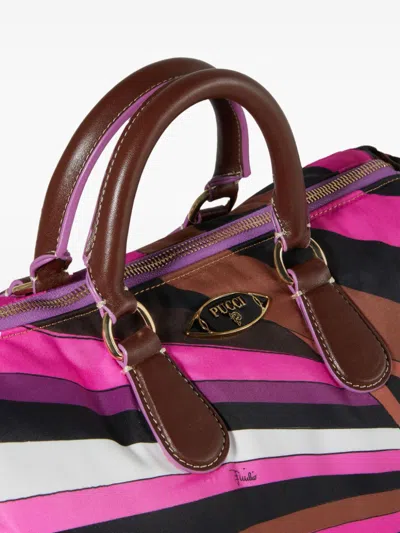 Pucci Medium Keepall Tote Bag In Pink