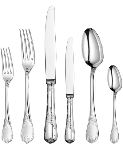 Christofle Marly 36-piece Silver-plated Flatware Set In Silver