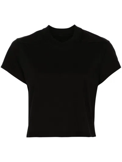 Rick Owens Drkshdw Cropped Small Level T-shirt In Black
