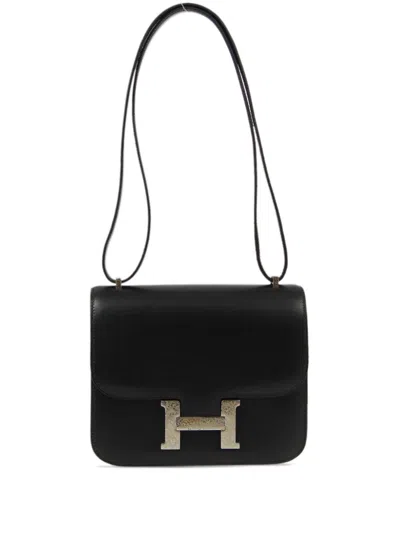 Pre-owned Hermes 2002 Constance 18 Shoulder Bag In Black