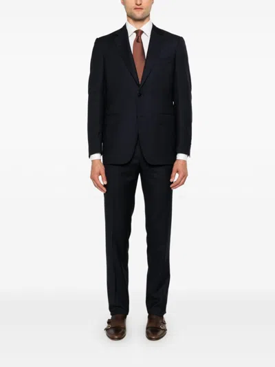 Canali Wool Suit In Blue
