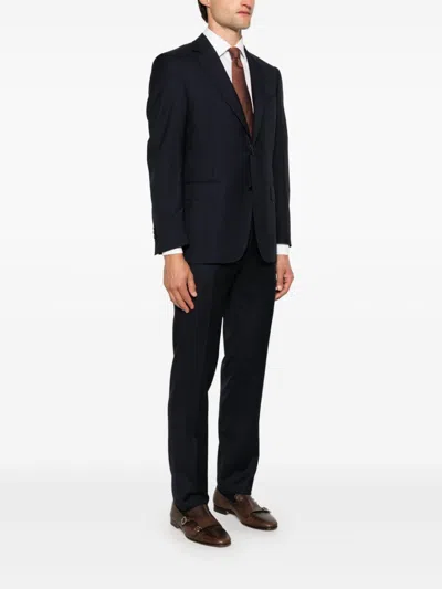 Canali Wool Suit In Blue